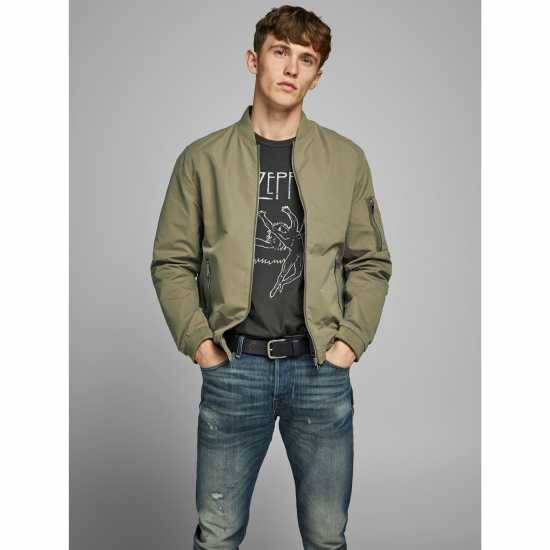 Jack And Jones Пилотско Яке Bomber Jacket dusky green Мъжки грейки