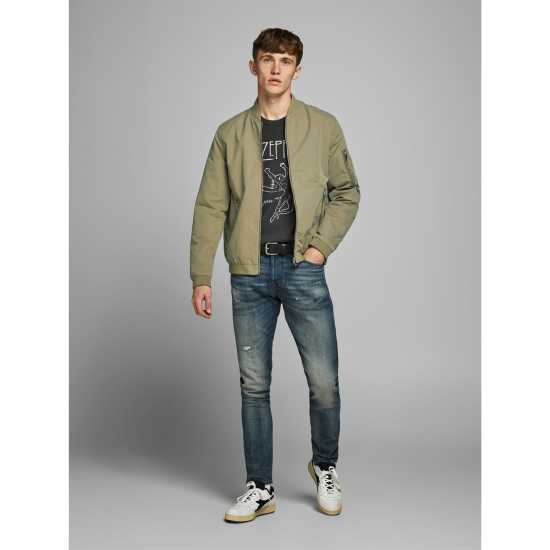 Jack And Jones Пилотско Яке Bomber Jacket dusky green Мъжки грейки