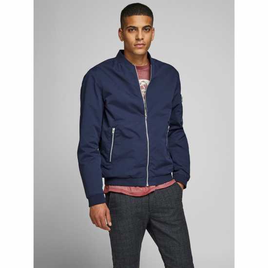 Jack and Jones Rush Bomber Jacket Men's Нави блейзър Мъжки грейки