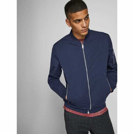 Jack and Jones Rush Bomber Jacket Men's Нави блейзър Мъжки грейки