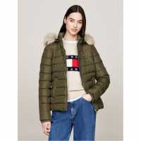 Tommy Jeans Puffer Jacket Умора Зелено Дамски якета и палта