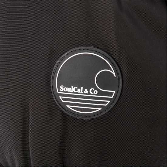 Soulcal Пухено Яке Cal 2 Zip Bubble Jacket For Mens Черно Мъжки грейки