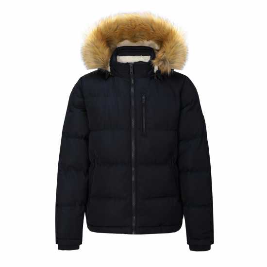 Soulcal Пухено Яке Cal 2 Zip Bubble Jacket For Mens Морска синьо 