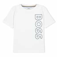 Hugo Boss Boss Large Logo T-Shirt Бяло 10P Kids