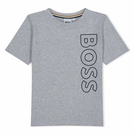 Hugo Boss Boss Large Logo T-Shirt Сиво A32 Kids