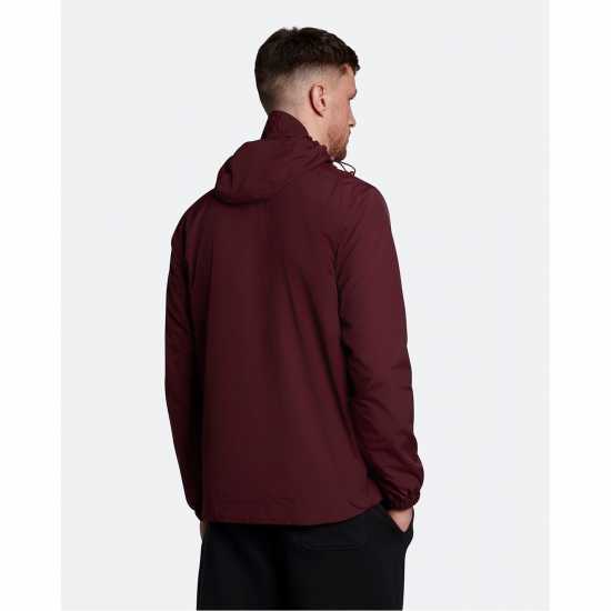 Lyle And Scott And Scott Zip Through Jacket Burgundy Z562 