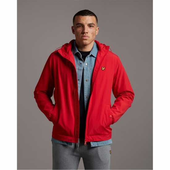 Lyle And Scott And Scott Zip Through Jacket Тунел Червен W703 