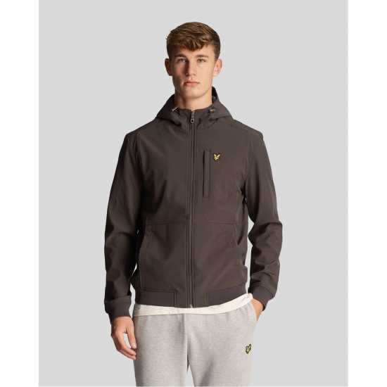 Lyle And Scott Софтшел Яке Soft Shell Jacket Гънметал W635 