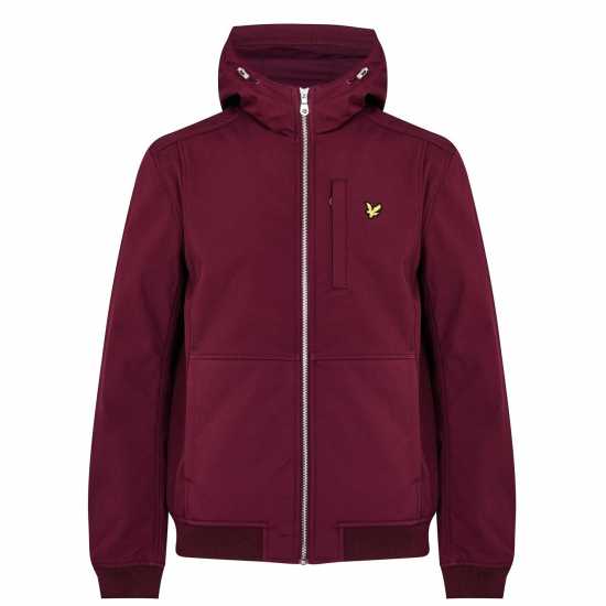 Lyle And Scott Софтшел Яке Soft Shell Jacket Бордово Z562 