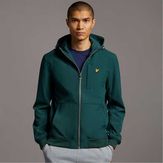 Lyle And Scott Софтшел Яке Soft Shell Jacket Тъмно зелено W486 