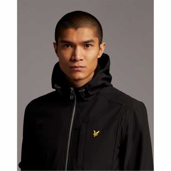 Lyle And Scott Софтшел Яке Soft Shell Jacket Черно небесно Z865 