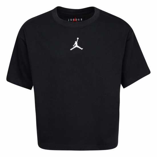 Nike Air Jordan Jordan Jumpman Cropped T-Shirt Junior Girls Черно/Бяло SL Детски тениски и фланелки