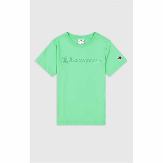 Champion Crewneck T-Shirt Childrens Зелено Детски тениски и фланелки