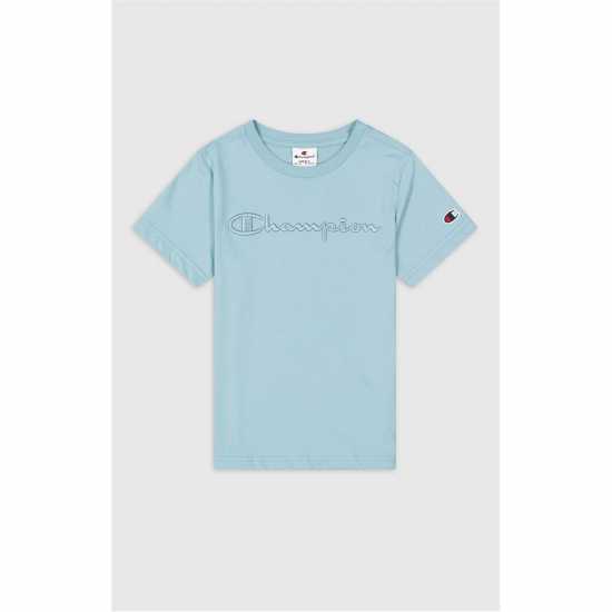 Champion Crewneck T-Shirt Childrens Синьо Детски тениски и фланелки