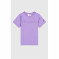 Champion Crewneck T-Shirt Childrens Лилаво Детски тениски и фланелки