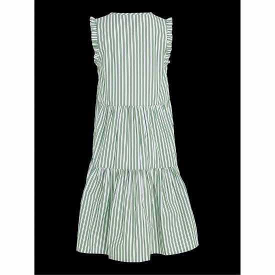 Tommy Hilfiger Striped Ruffle Sleeve Dress Juniors  Kids