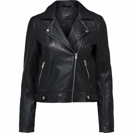 Кожено Яке Selected Femme Katie Leather Jacket  Дамски якета и палта