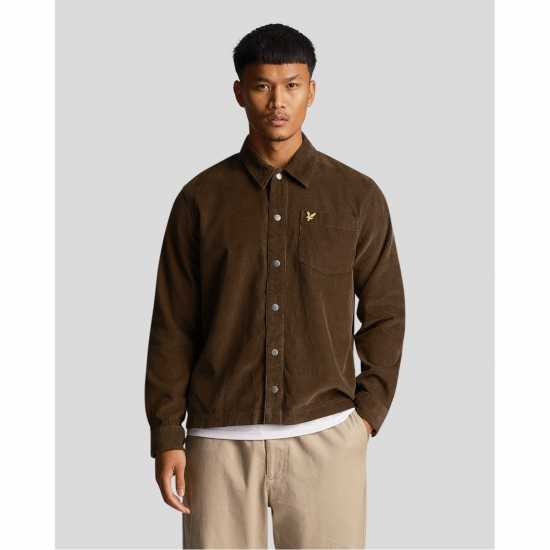 Lyle And Scott Lyle Cord Overshirt Sn34  