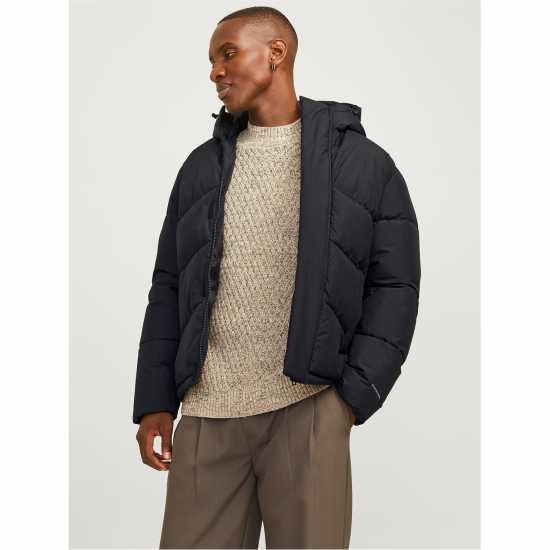 Jack And Jones World Puffer Jacket Черно Мъжки якета с пух