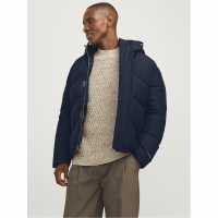 Jack And Jones World Puffer Jacket Нави блейзър Мъжки якета с пух