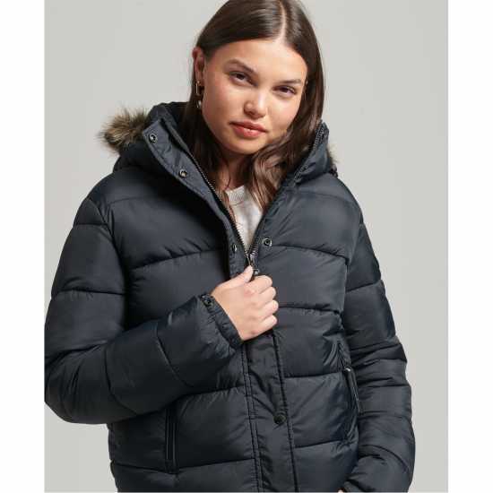 Superdry Hooded Mid Layer Short Jacket  