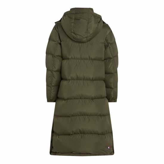 Tommy Jeans Alaska Long Puffer Jacket Умора Зелено Дамски якета и палта