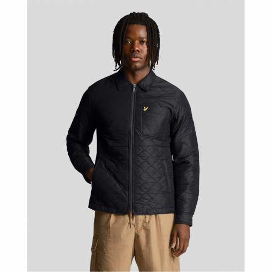 Lyle And Scott Lyle Quilted Os Sn99 Черно лед 