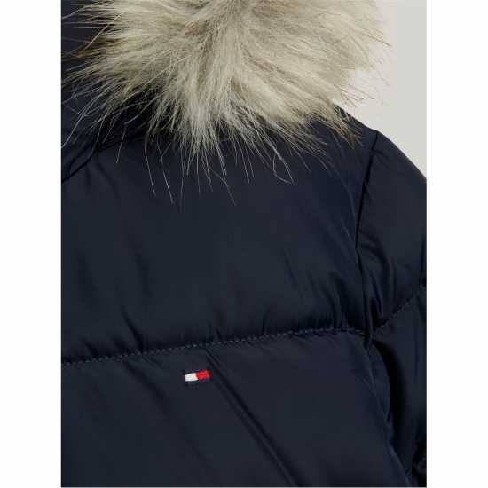 Tommy Hilfiger Faux Fur Hood Puffer Jacket  Детски якета и палта