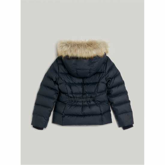 Tommy Hilfiger Faux Fur Hood Puffer Jacket  Детски якета и палта