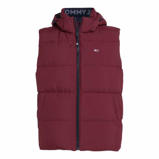 Tommy Jeans Essential Down Vest Дълбок червен 