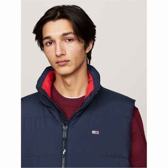 Tommy Jeans Essential Down Vest Нощна морска синьо 