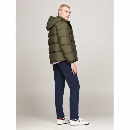 Пухено Яке Tommy Jeans Essential Down Jacket Умора Зелено 