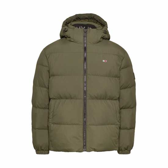 Пухено Яке Tommy Jeans Essential Down Jacket Умора Зелено 