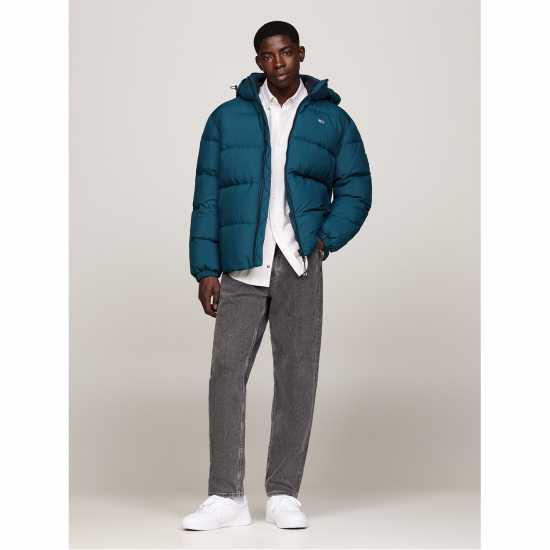 Пухено Яке Tommy Jeans Essential Down Jacket СИНЬО 