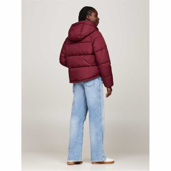 Tommy Jeans Puffer Jacket Дълбок червен 