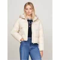 Tommy Jeans Puffer Jacket Новинарска хартия Дамски якета и палта