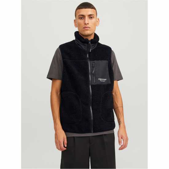 Мъжка Грейка Полар Jack And Jones Teddy Fleece Gilet Mens  Мъжки грейки