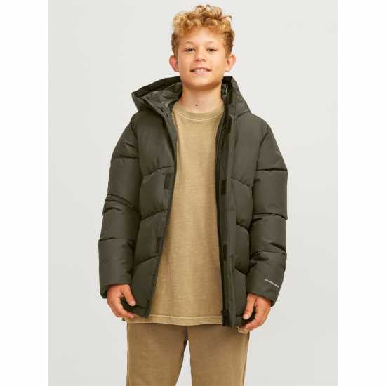 Jack And Jones World Puffer Jacket Олива Нощ 