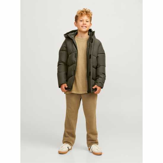 Jack And Jones World Puffer Jacket Олива Нощ 