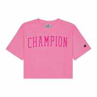 Champion G Crewneck Jn99 Розово Детски тениски и фланелки