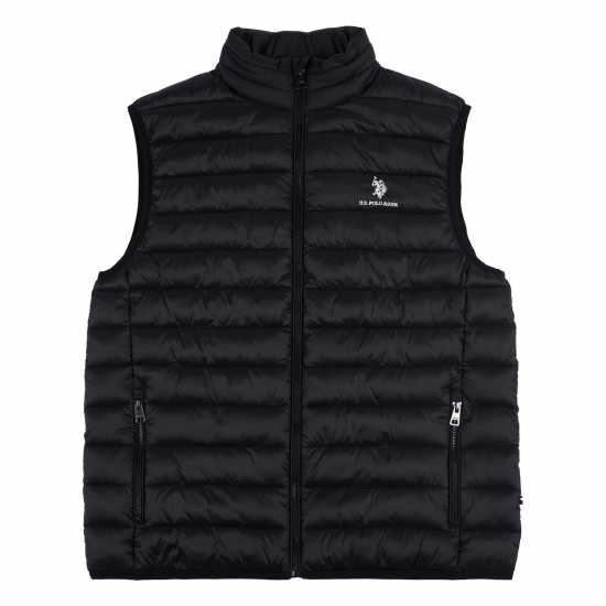 Us Polo Assn Bound Quilted Gilet Sn00 Черно/Бяло Мъжки грейки