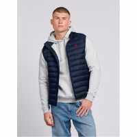 Us Polo Assn Bound Quilted Gilet Sn00 Морска синьо/червено Мъжки грейки