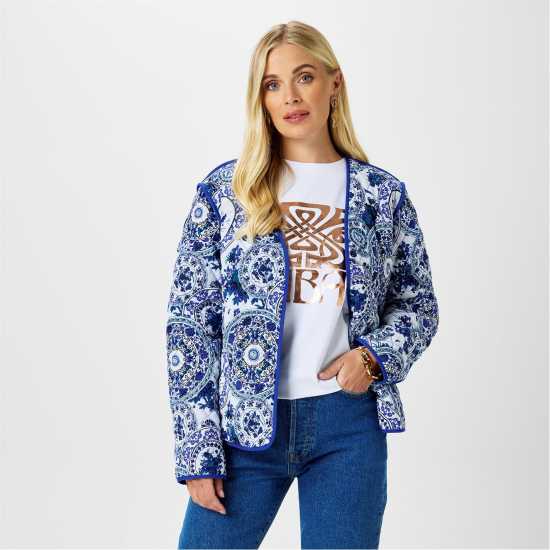 Biba Ватирано Яке Printed Quilted Jacket  