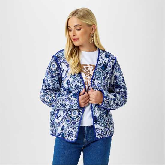 Biba Ватирано Яке Printed Quilted Jacket  