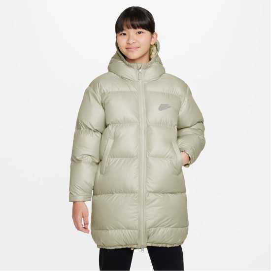 Nike Sportswear Heavyweight Synthetic Fill EasyOn Big Kids' Therma-FIT Repel Loose Hooded Parka Светло костено 