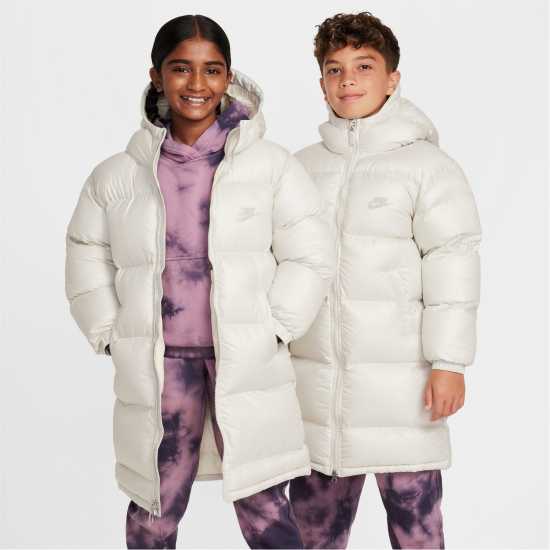 Nike Sportswear Heavyweight Synthetic Fill EasyOn Big Kids' Therma-FIT Repel Loose Hooded Parka Светло костено 