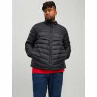 Jack And Jones Мъжко Яке Hero Hooded Puffer Jacket Mens Plus Size Черно Мъжки грейки