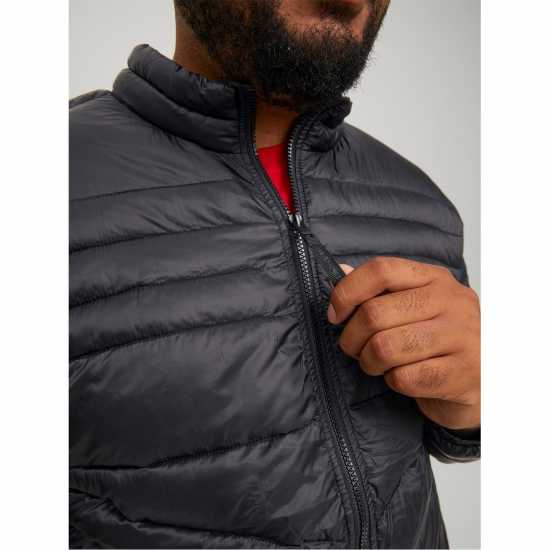 Jack And Jones Мъжко Яке Hero Hooded Puffer Jacket Mens Plus Size Черно Мъжки грейки