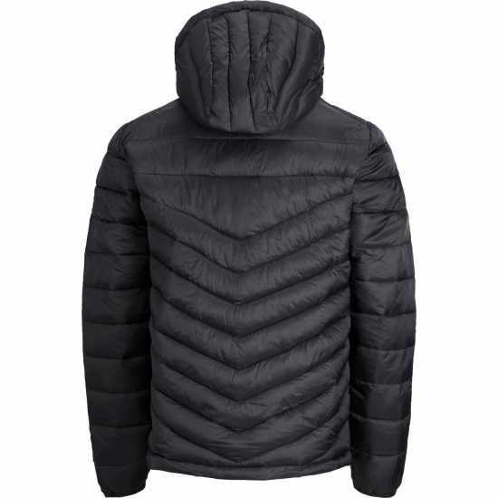 Jack And Jones Мъжко Яке Hero Hooded Puffer Jacket Mens Plus Size Черно Мъжки грейки