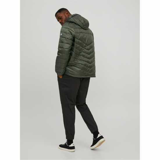 Jack And Jones Мъжко Яке Hero Hooded Puffer Jacket Mens Plus Size Розин Мъжки грейки